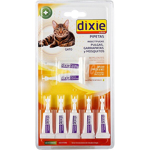 Pipetas desparasitarias para gatos 1 ml envase 7 unidades