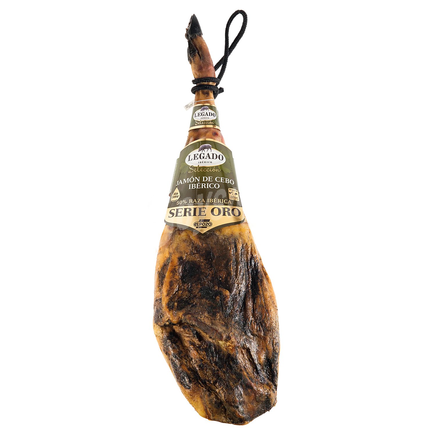 Jamón de cebo Ibérico 50% raza ibérica pieza (peso aprox. )