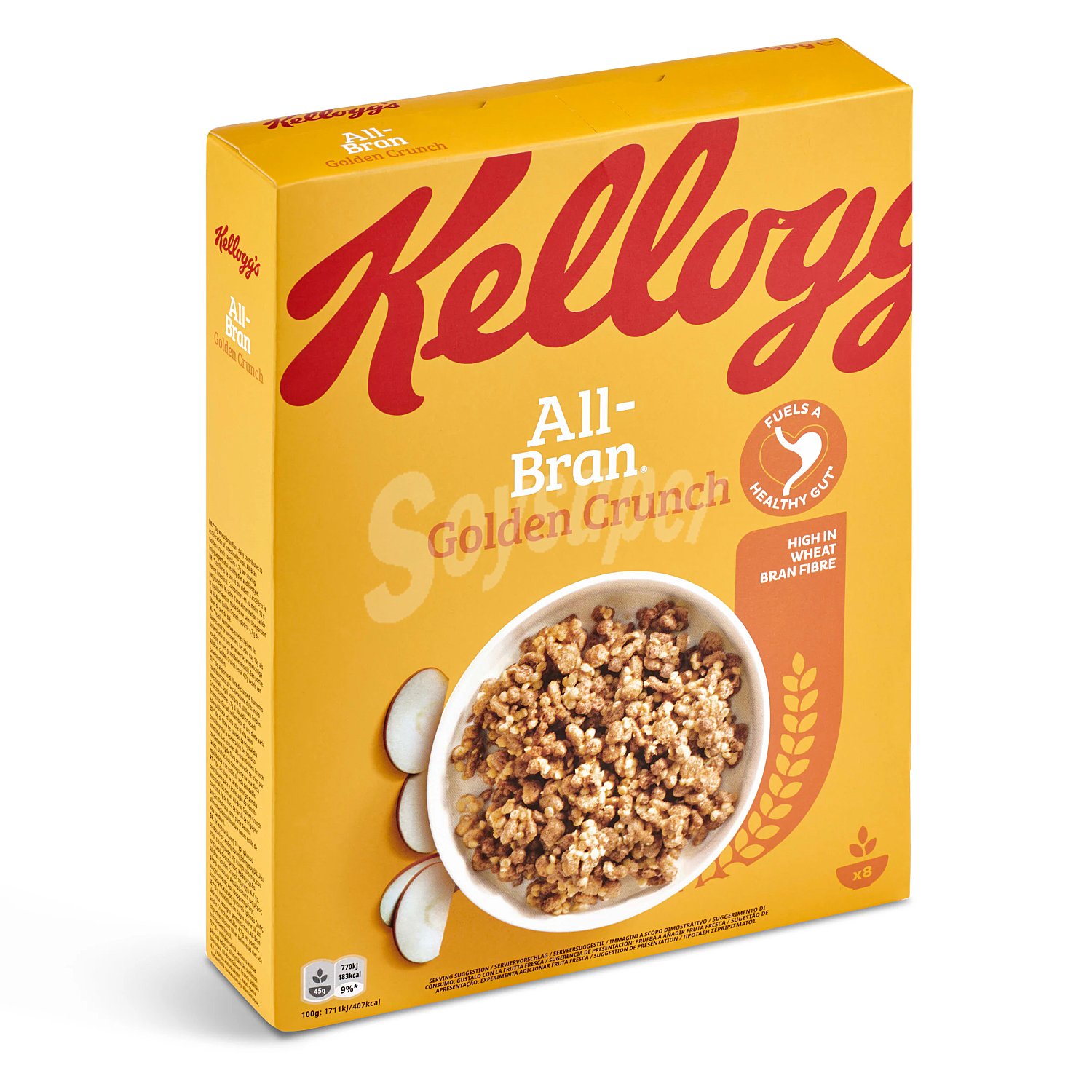 Cereales crujientes de fibra sabor caramelo kelloggs ALL bran golden crunch