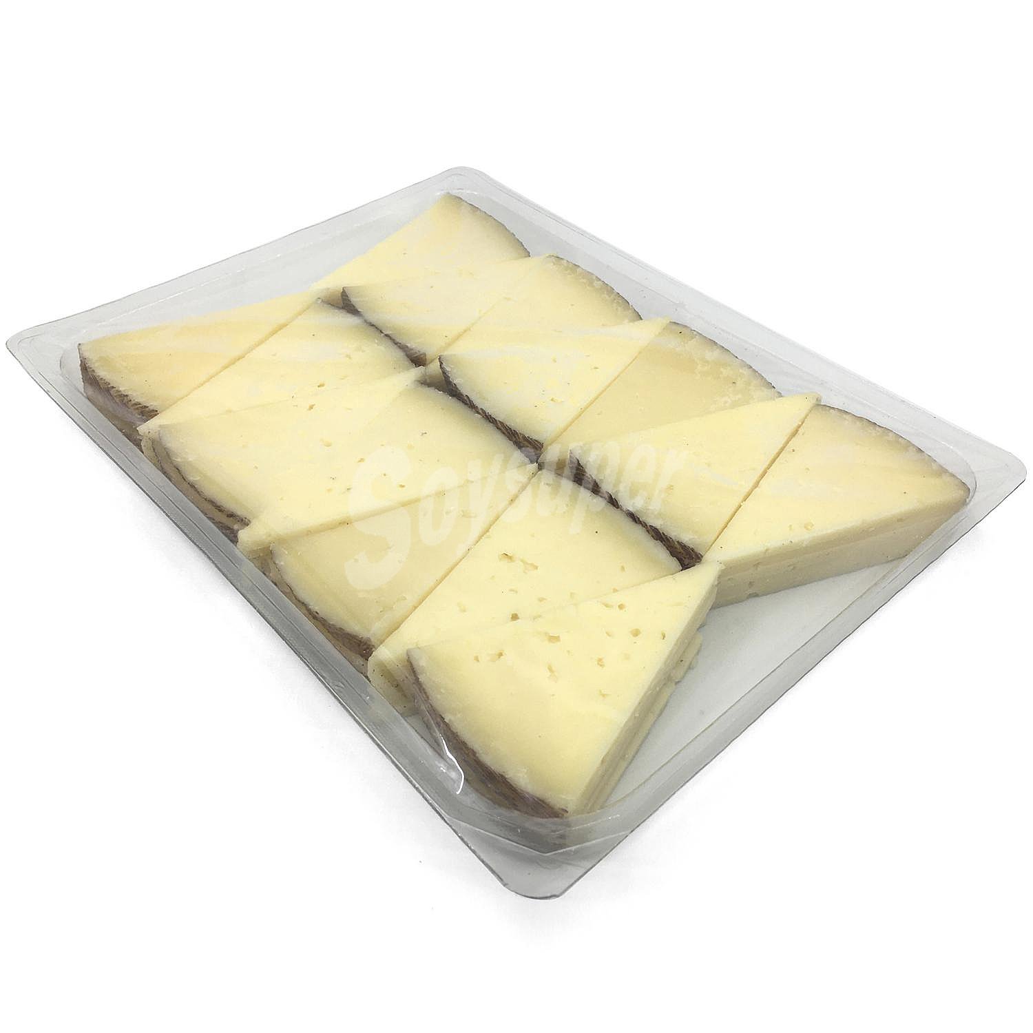 Tabla de queso curado en cuñas