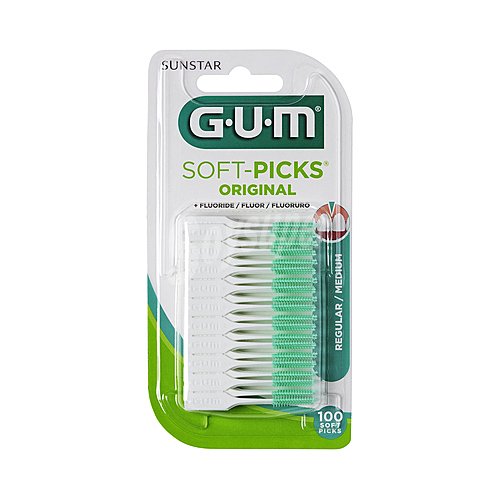 GUM Palillo interdental regular con flúor GUM Soft-picks original