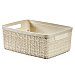 Cesta Jute Rectangular curver 27x11x20 cm - Beige