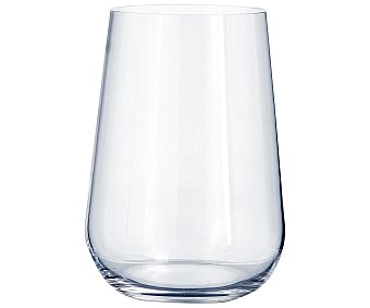 Vaso alto de cristal con formas redondeadas, , Lexa bohemia