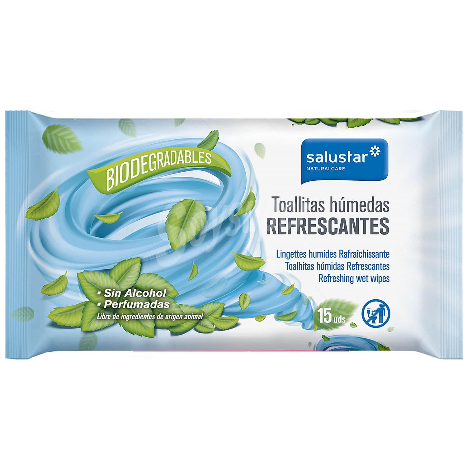 Toallitas húmedas refrescantes perfumadas