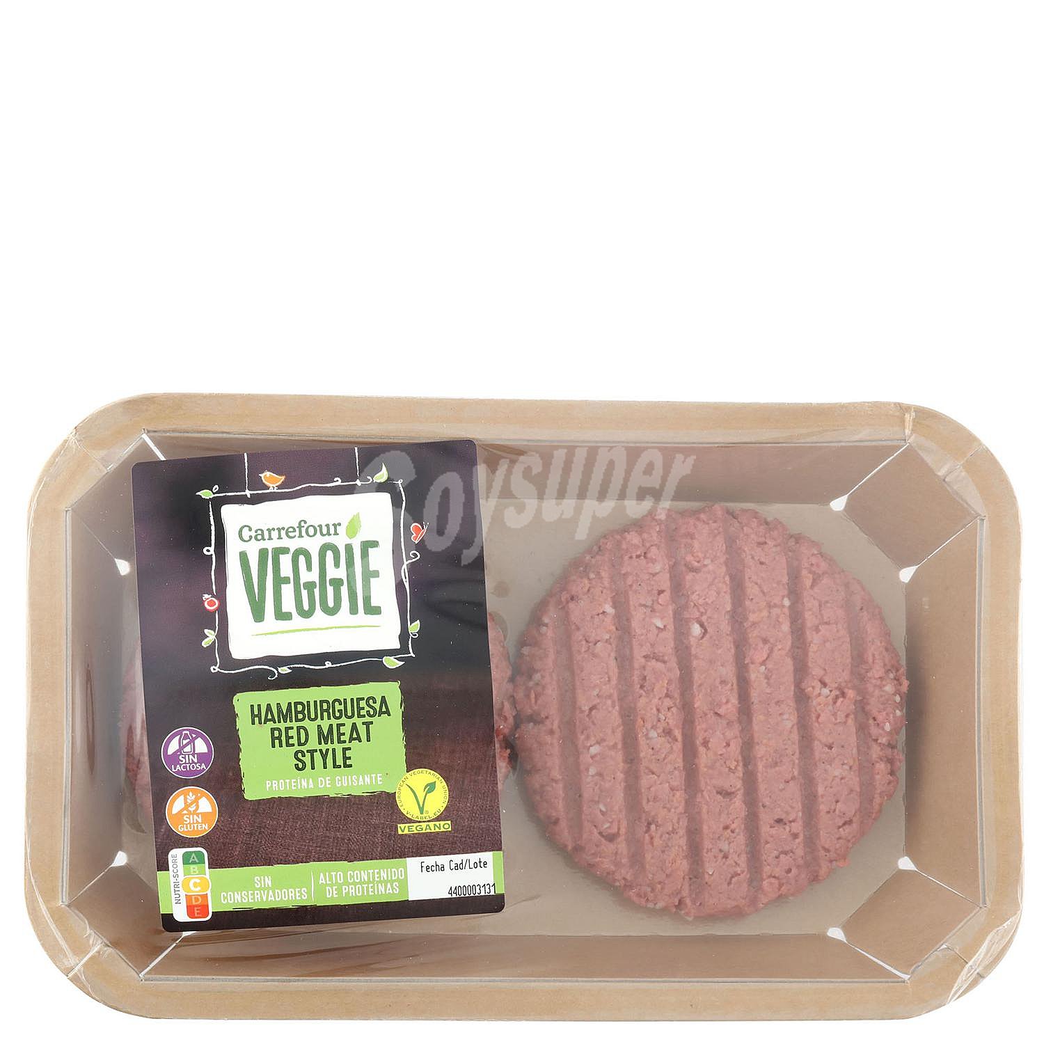 Burguer vegetal 100% red meat style Carrefour Veggie