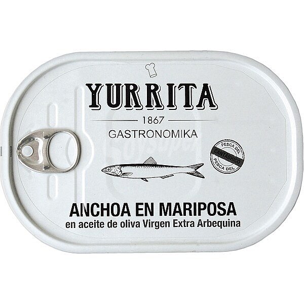 Anchoas del Cantábrico con aceite de oliva arbequina virgen extra