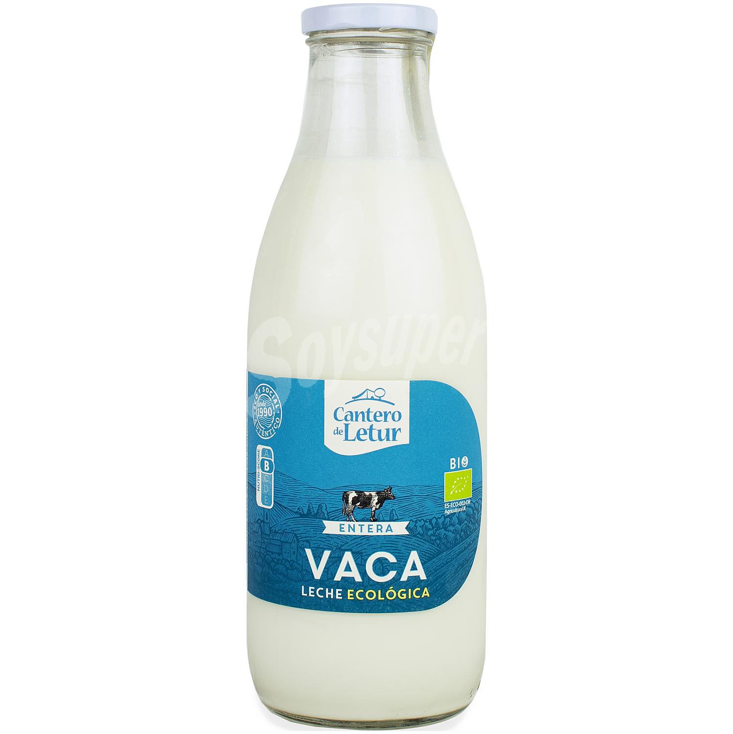 Leche de vaca entera ecológica Cantero de Letur