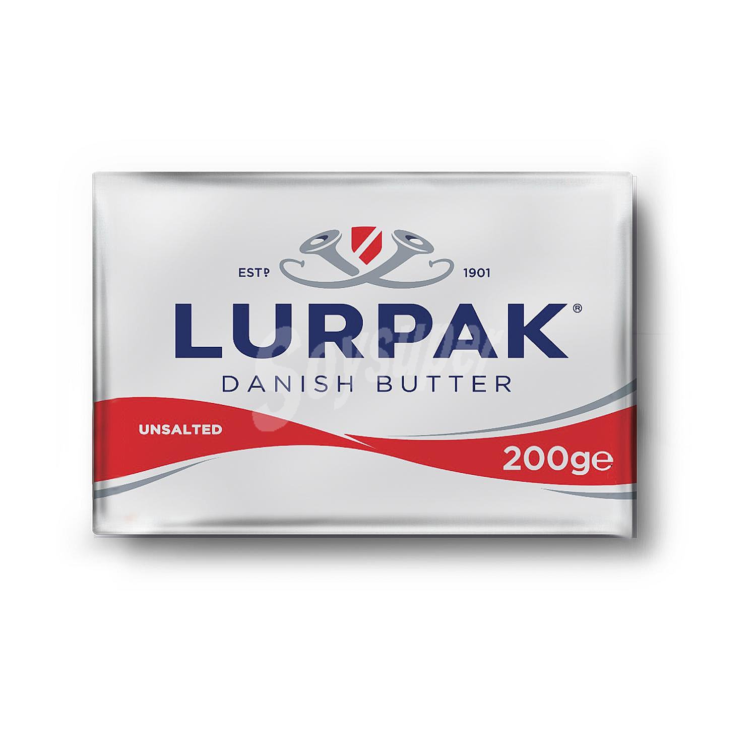 Mantequilla sin sal Lurpak