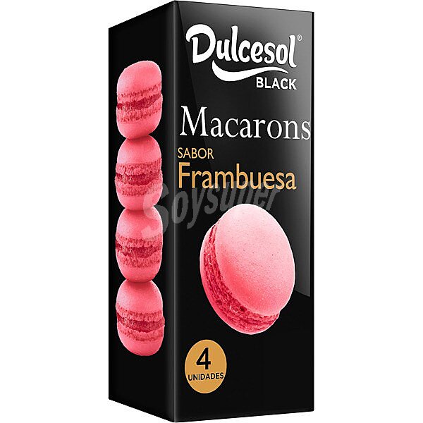 Macarons con sabor a frambuesa