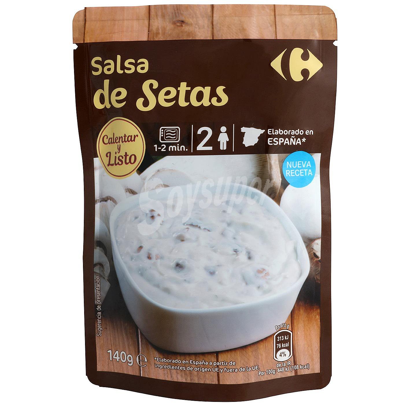 Salsa con setas Carrefour