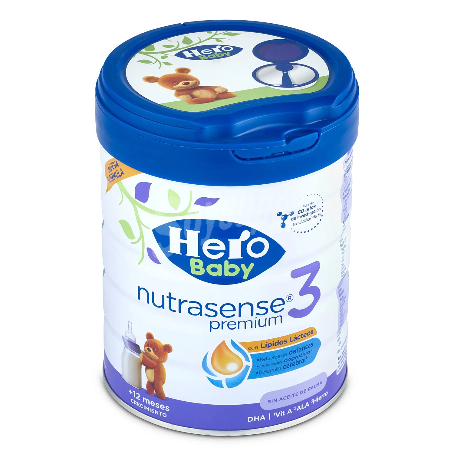 Leche (3) de crecimiento para bebes a paritr de 12 meses nutrasense premium