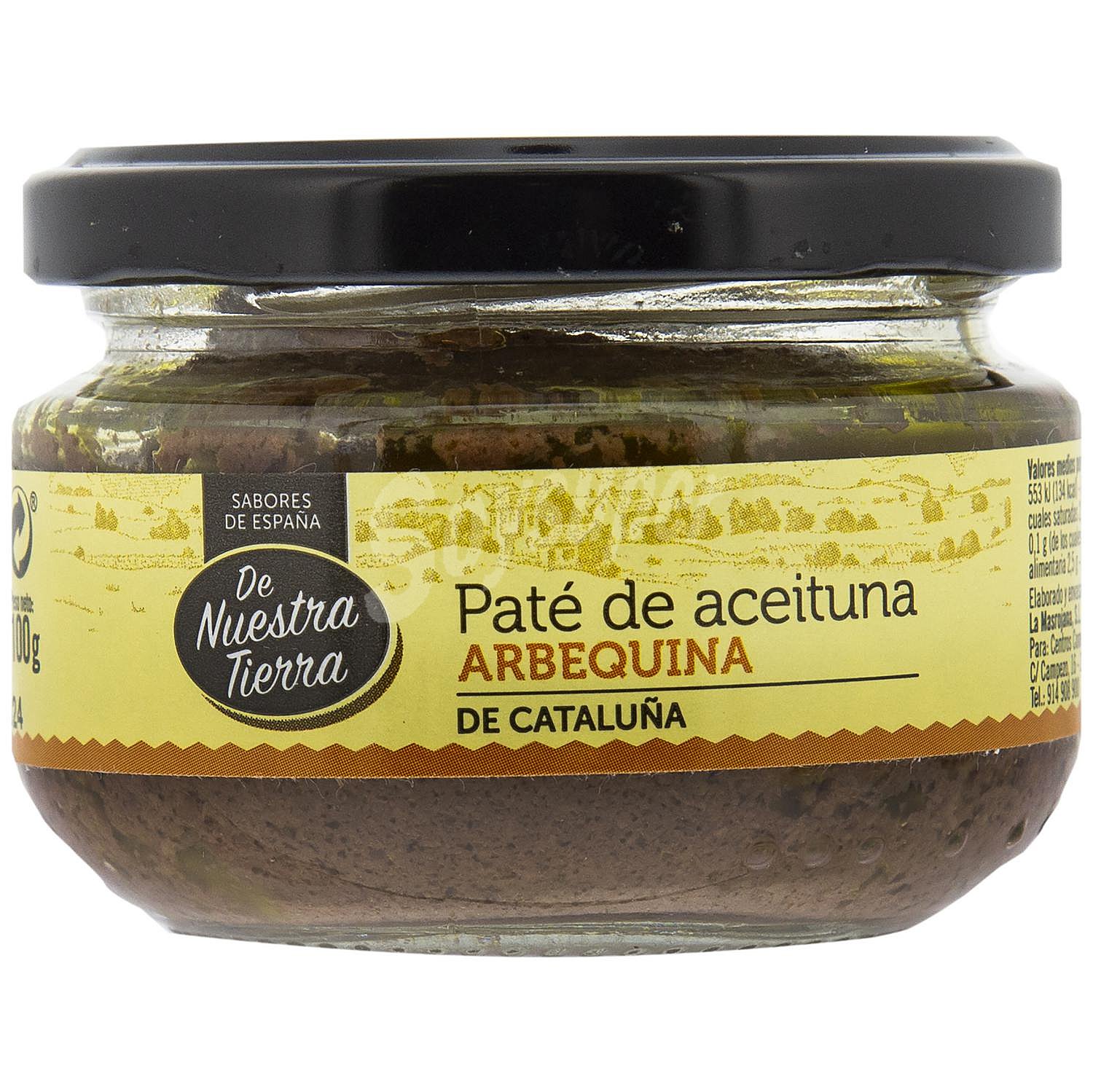 Paté de aceituna arbequina De Nuestra Tierra