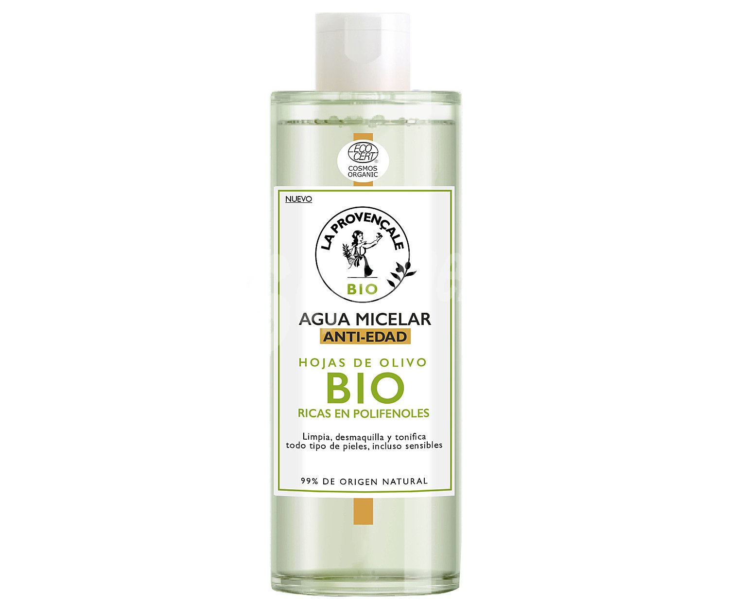 Agua micelar antiedad con hojas de olivo bio