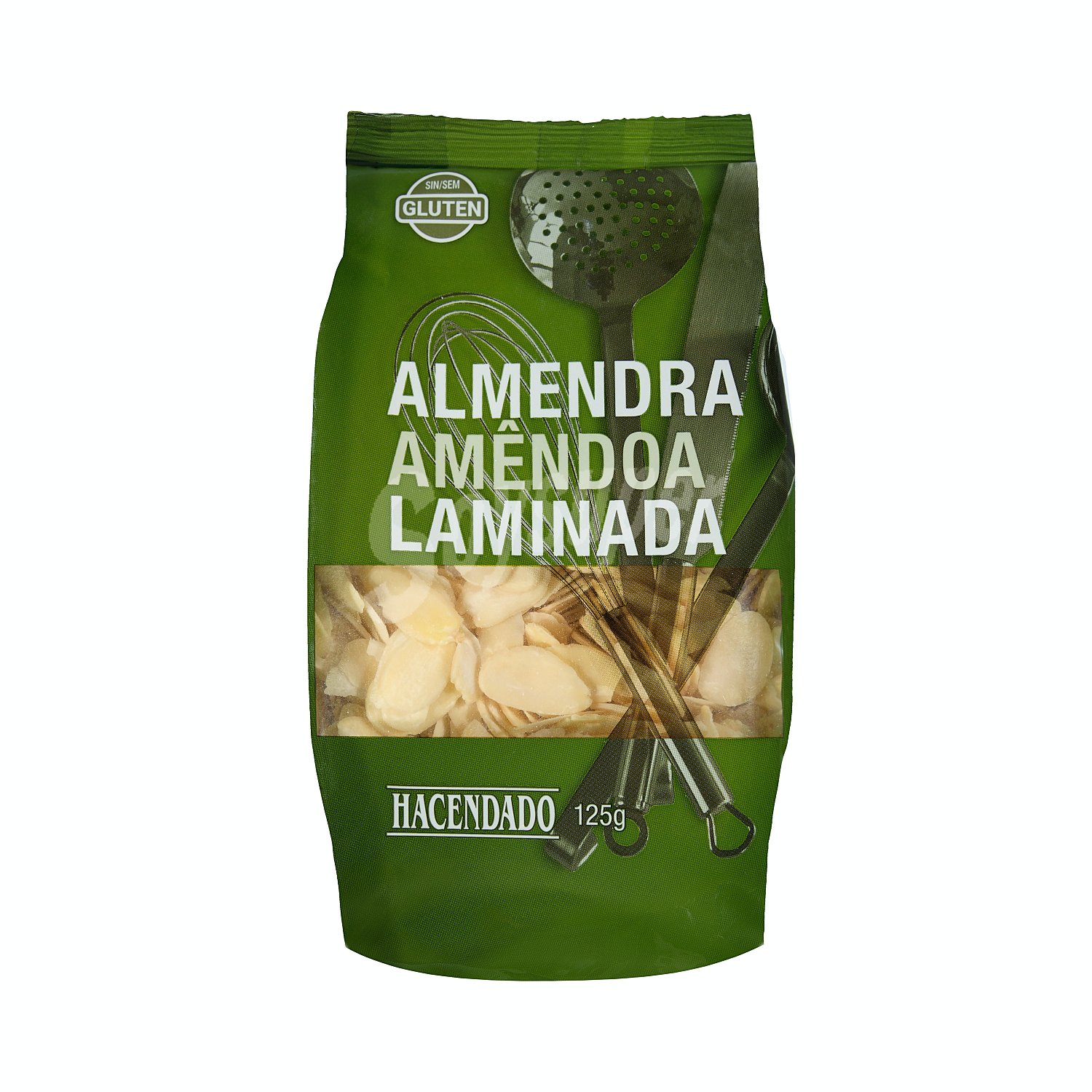 Almendra cruda laminada