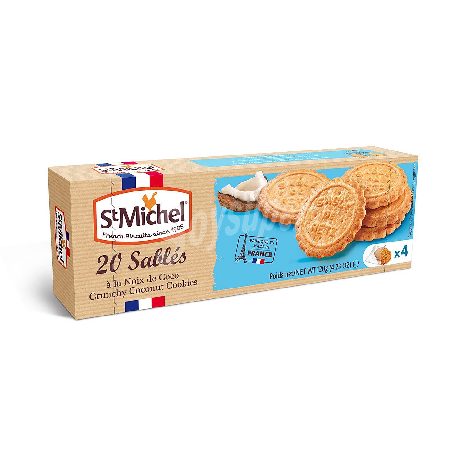 Galletas sablé de coco St. Michel