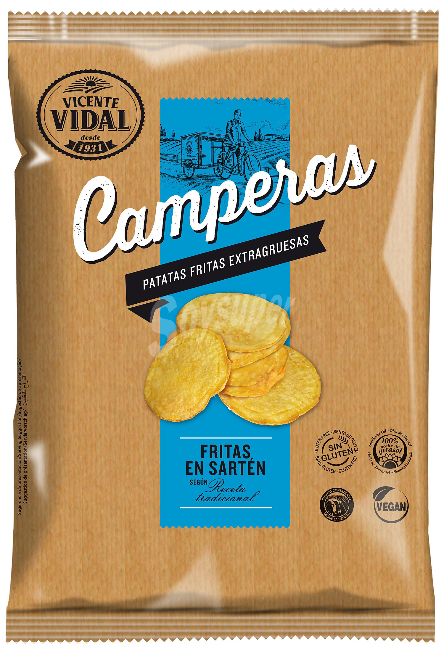 Camperas patatas fritas extragruesas