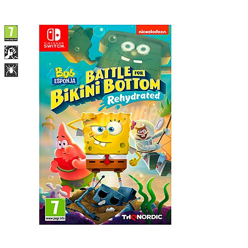 Bob Esponja: Battle for Bikini Bottom Rehydrated para Nintendo Switch. Género: plataformas, acción. pegi: +7