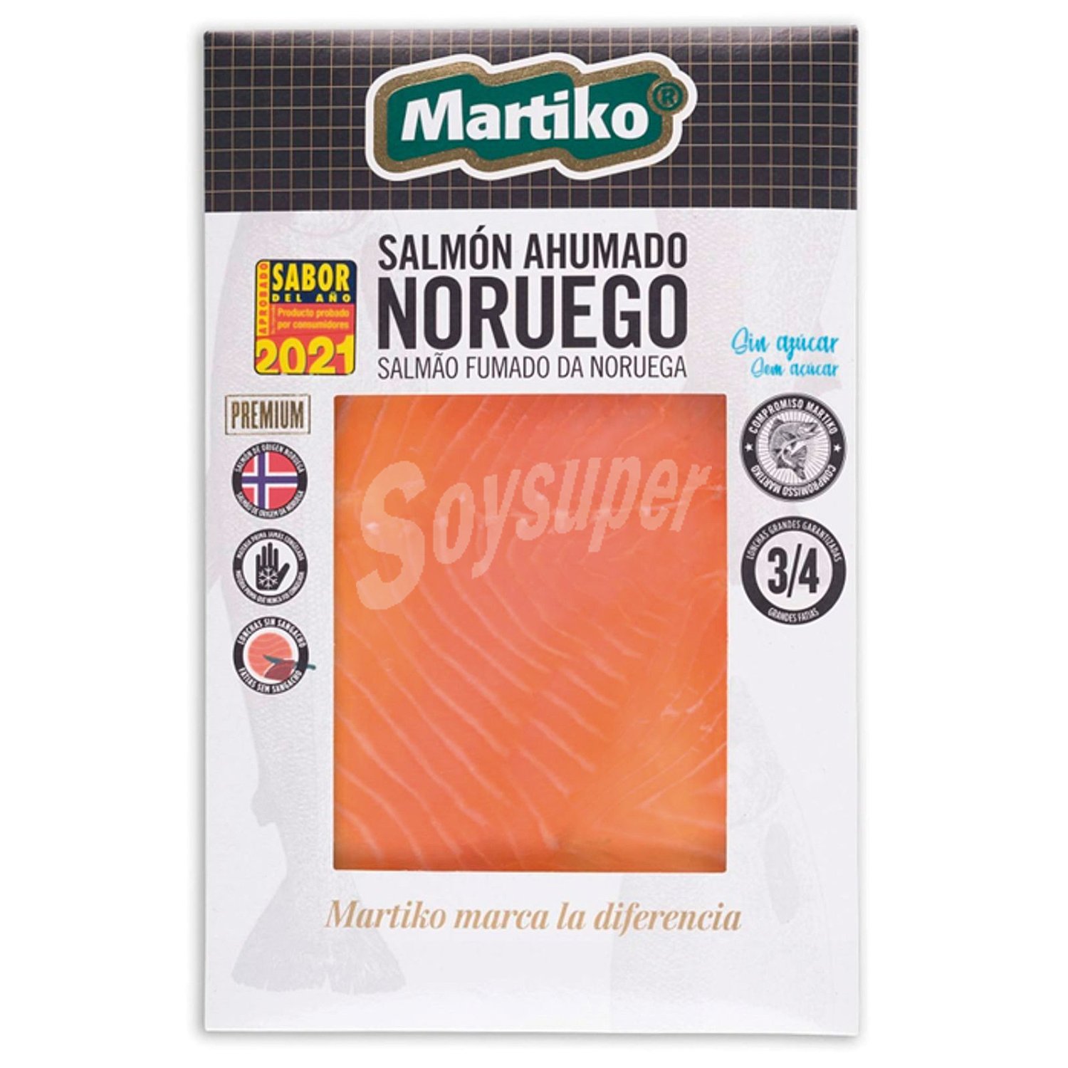 Salmón ahumado noruego martiko