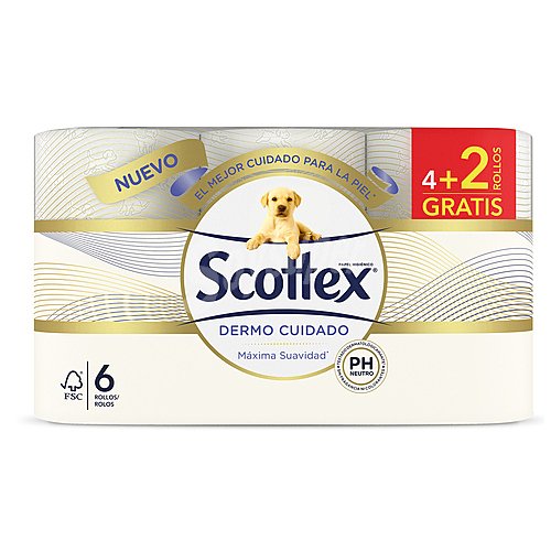 Scottex Papel higiénico ph neutro scottex dermo cuidado