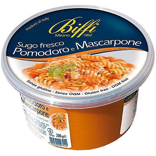 Salsa fresca al pomodoro y mascarpone