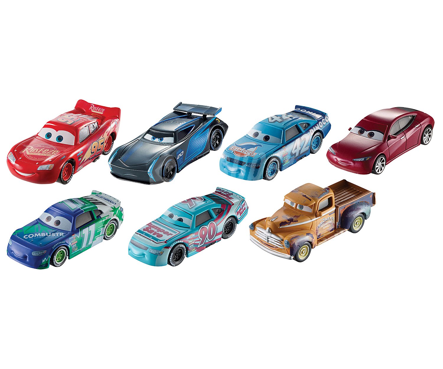 Surtido de coches Cars 3 en miniatura, escala 1:55 pixar