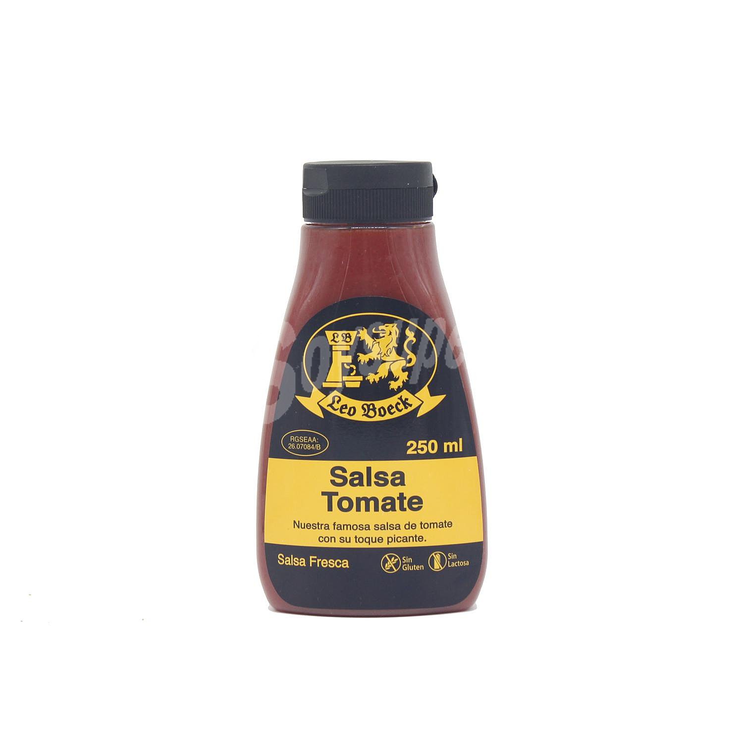 Salsa fresca de tomate, elaborada sin gluten y sin lactosa