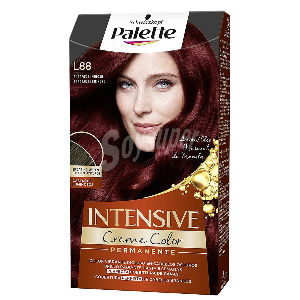 Tinte permanente Intensive Color Creme L88 burdeos luminoso