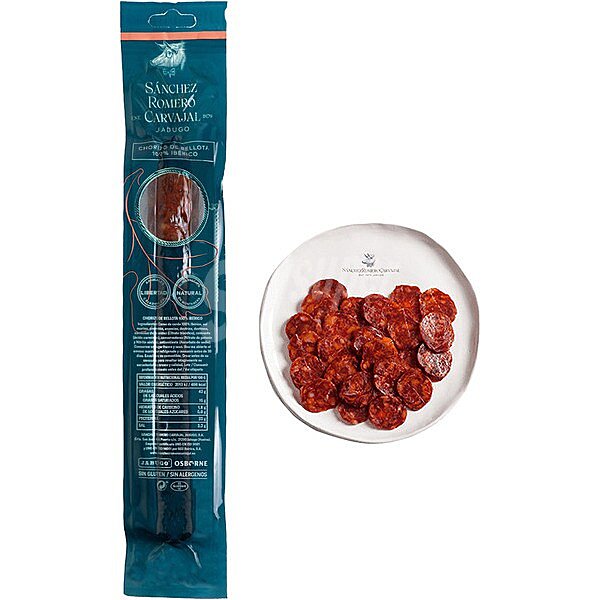 Chorizo vela de bellota 100% ibérico sin gluten pieza