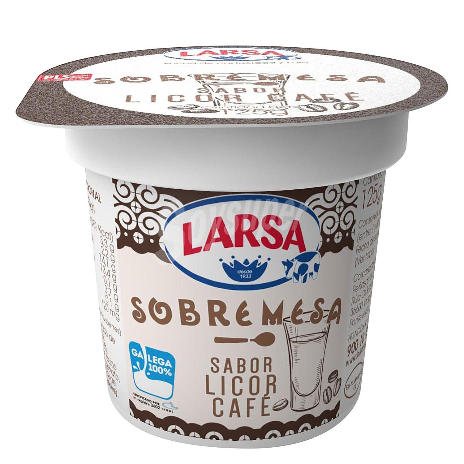 Yogur sabor licor de café