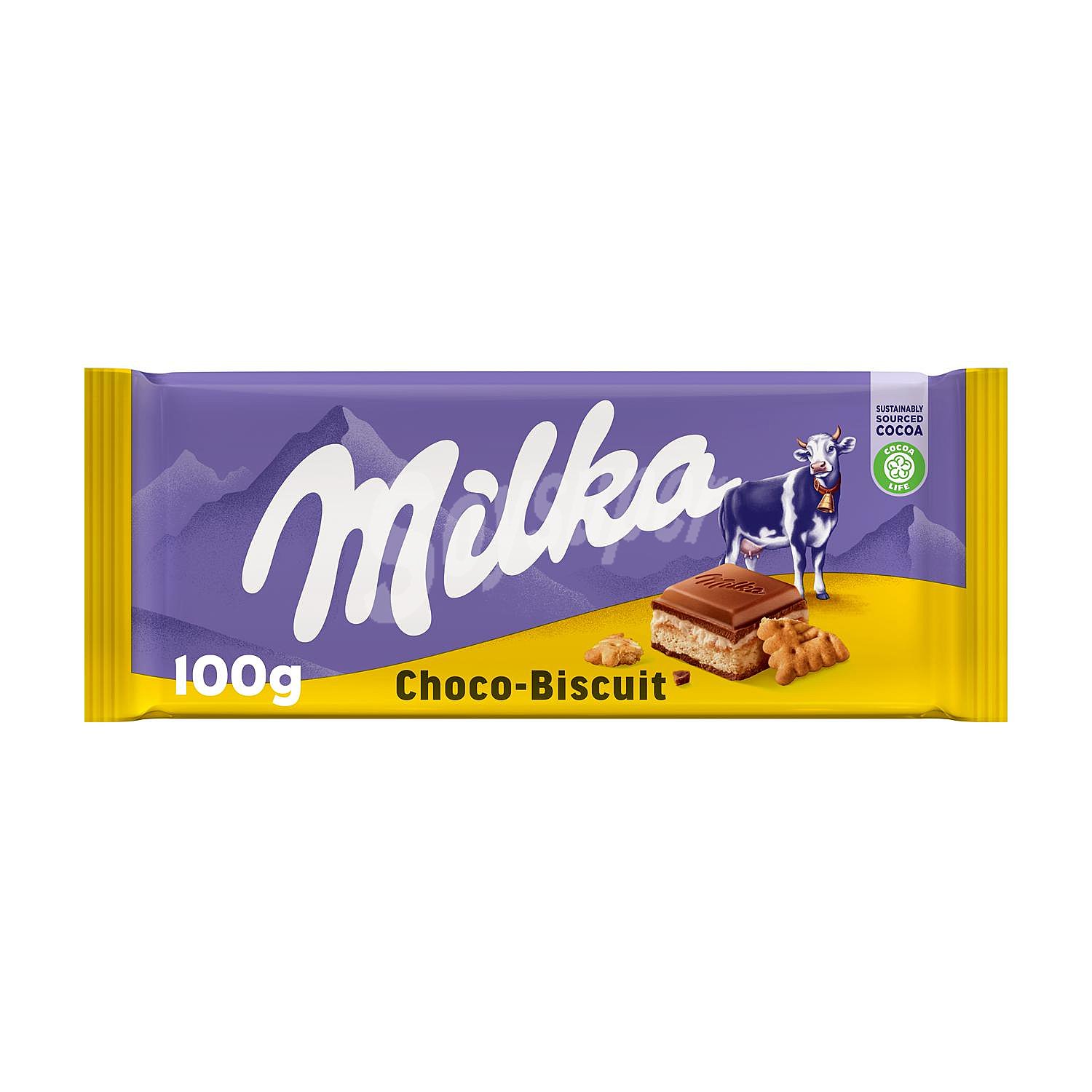 Chocolate con leche relleno de galleta choco-swing Milka