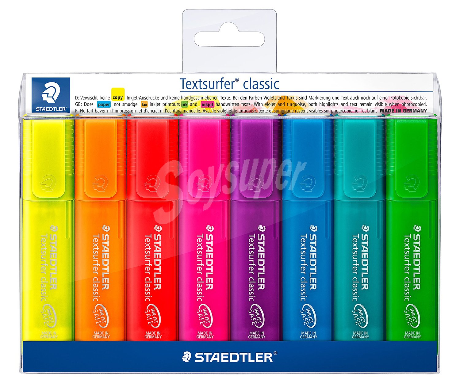 Textsurfer classic 364 - marcadores fluorescentes, tinta multicolor