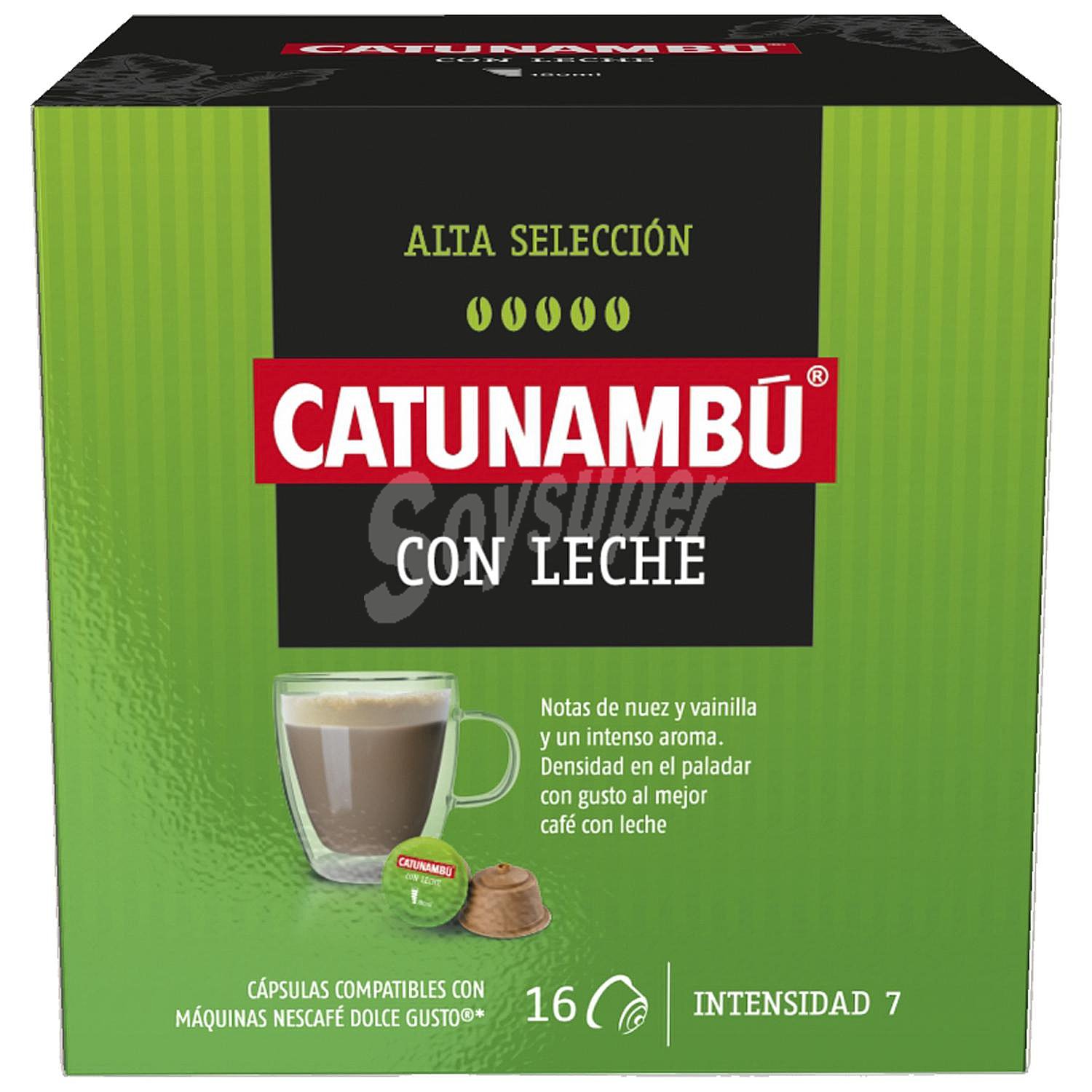 Café con leche en cápsulas Catunambú