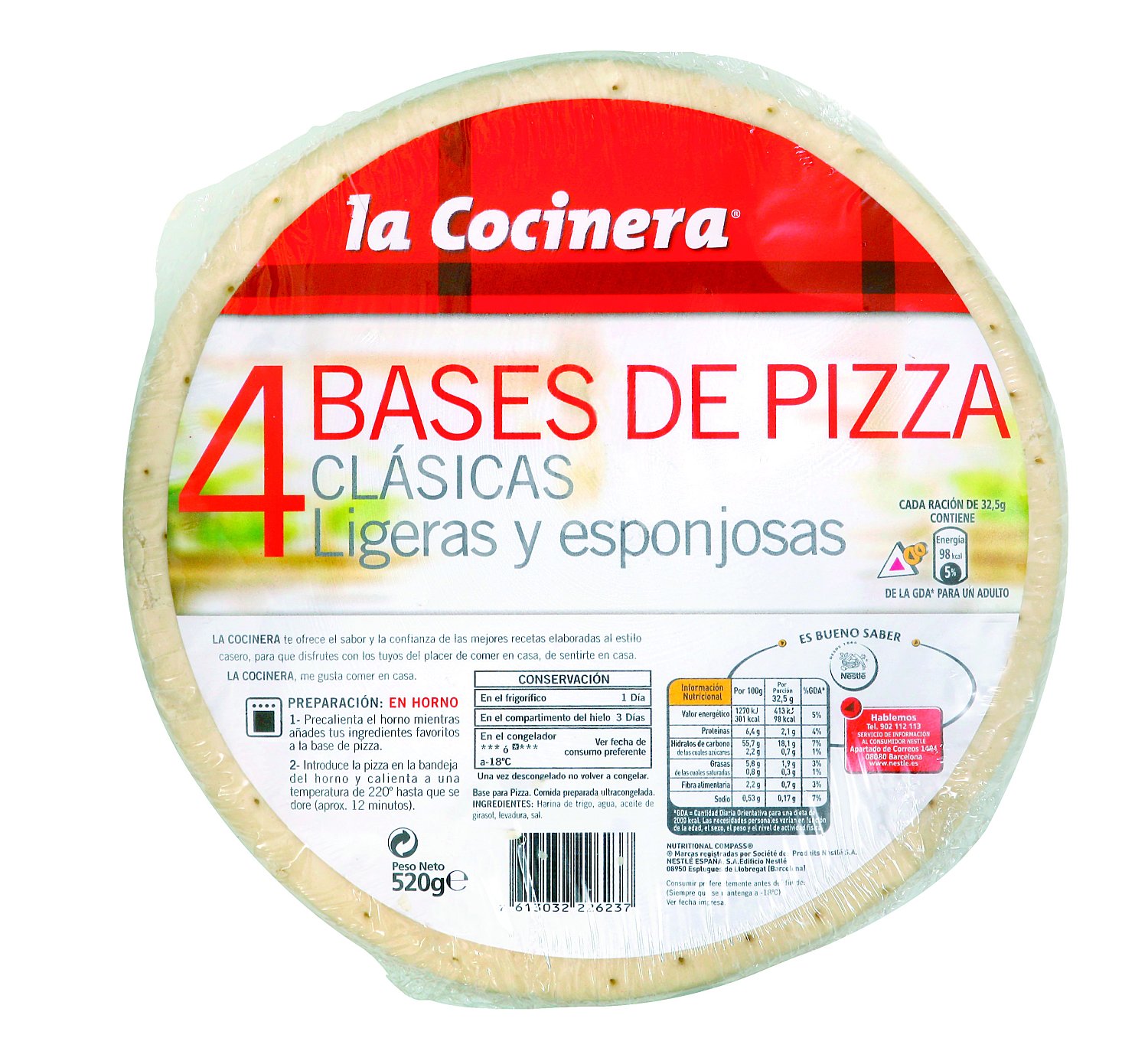 Bases cláscicas para pizzas suaves y esponjosas