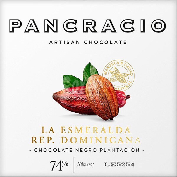 La Esmeralda Rep. Dominicana chocolate negro 74%