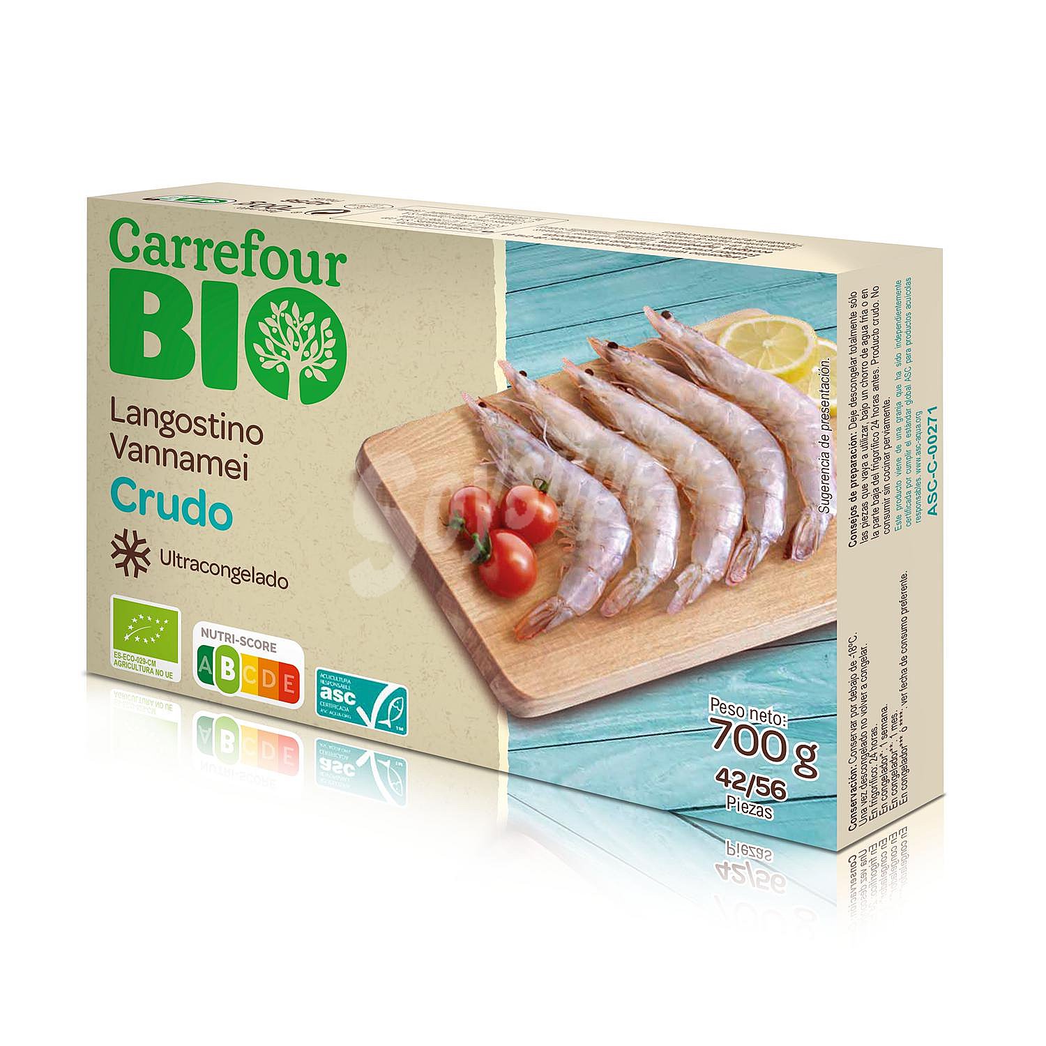 Langostino crudo ecológico Carrefour Bio