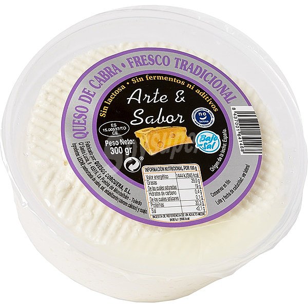 Queso fresco cabra sin lactosa