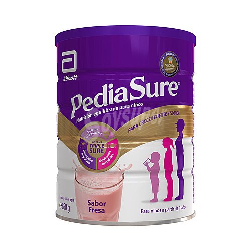 Pediasure Complemento alimenticio con sabor a fresa para niños a partir de 1 años pediasure