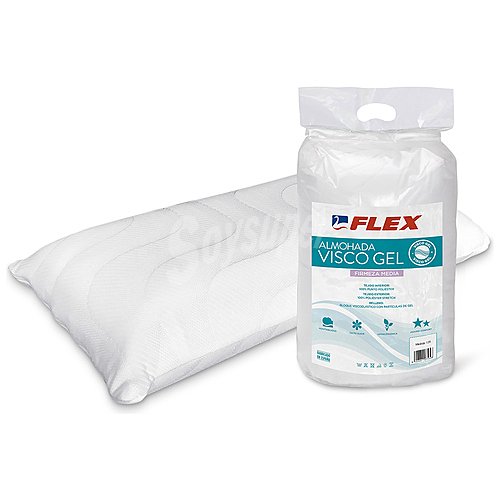 Almohada viscoelástica 135 cm, firmeza media flex