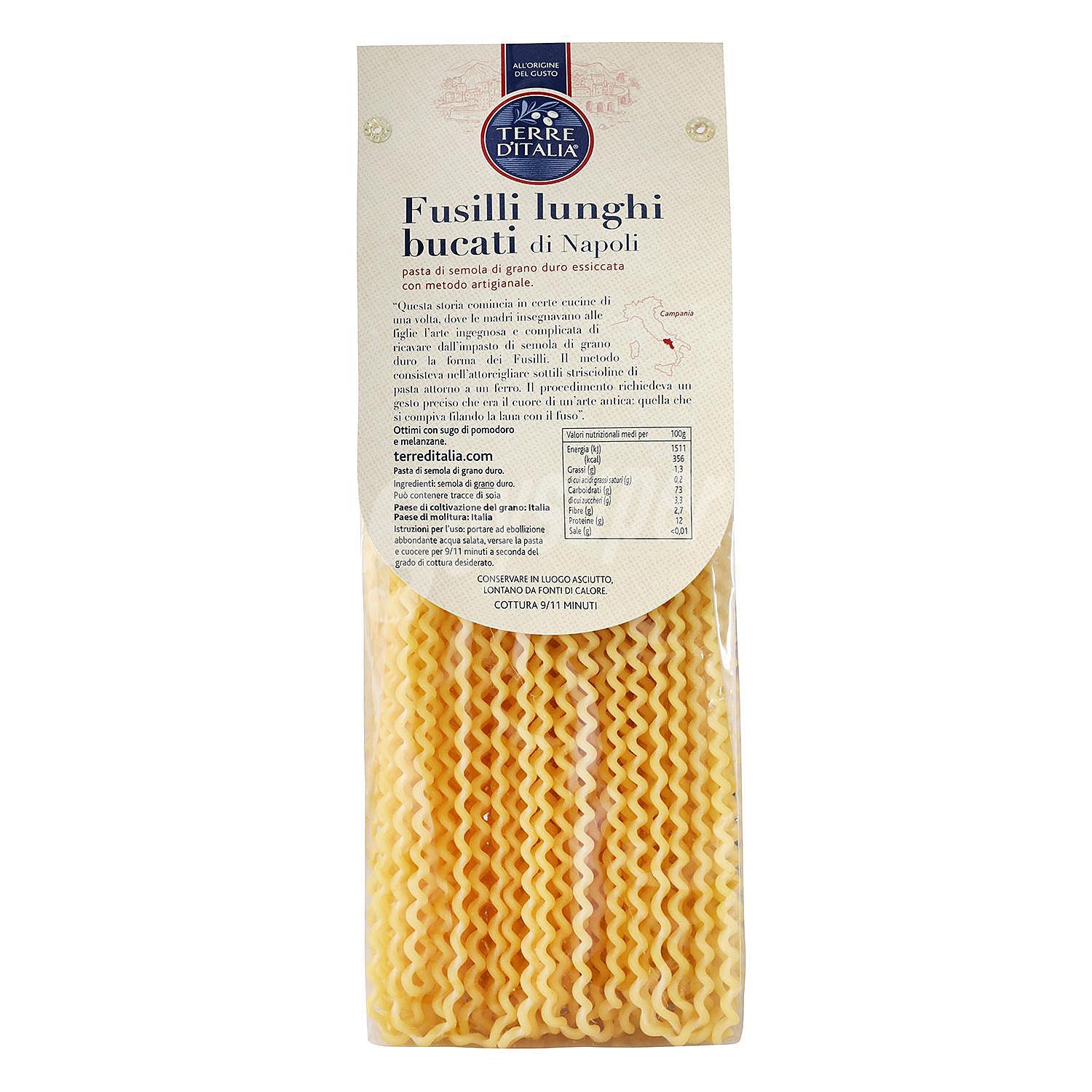 Fusilli lunghi bucati Terre d'italia