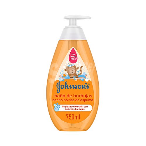 Johnson's Baño de burbujas suave, con fórmula No llores más johnson´s