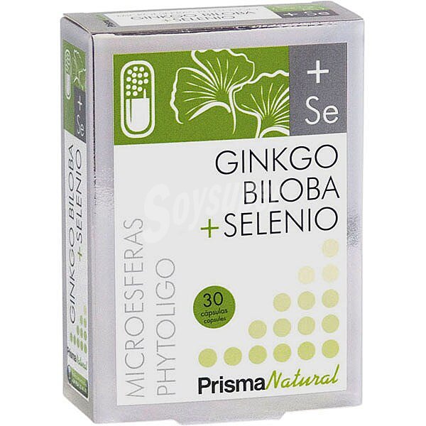 Ginkgo Biloba + Selenio mejora la circulación sanguinea del cerebro ápsulas