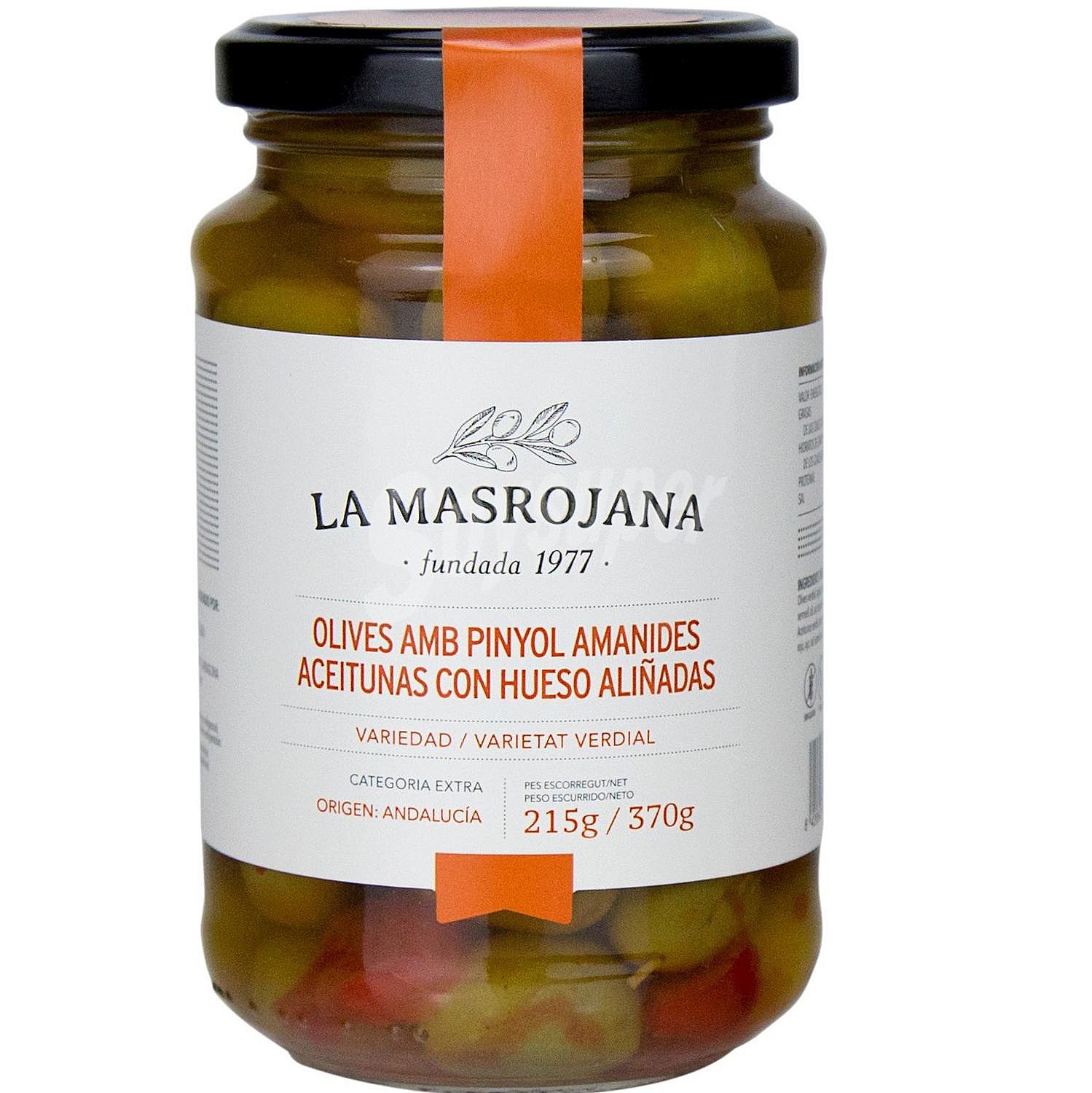 Aceitunas verdes con hueso aliñadas La Masrojana