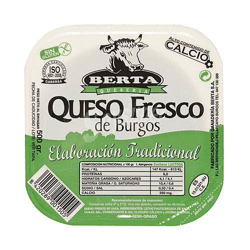 Berta Queso fresco tradicional de Burgos berta