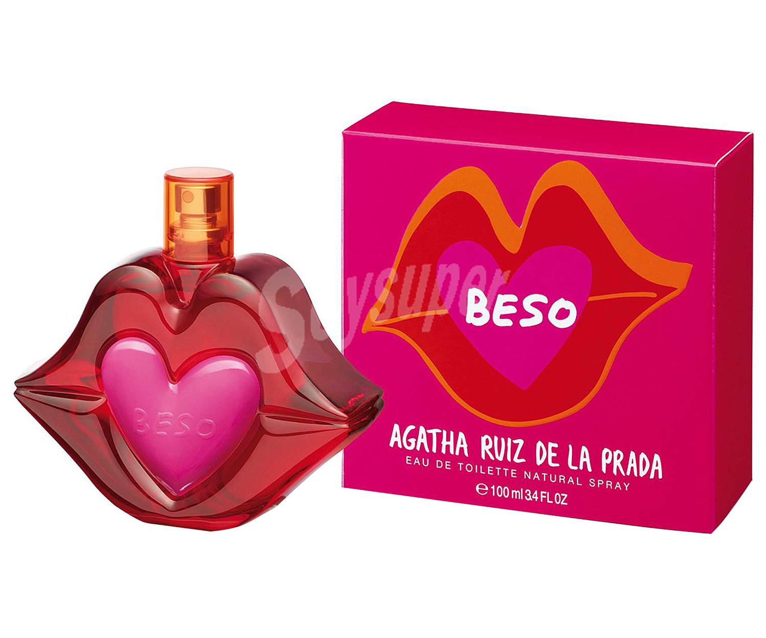 Eau de toilette para mujer con vaporizador en spray Beso