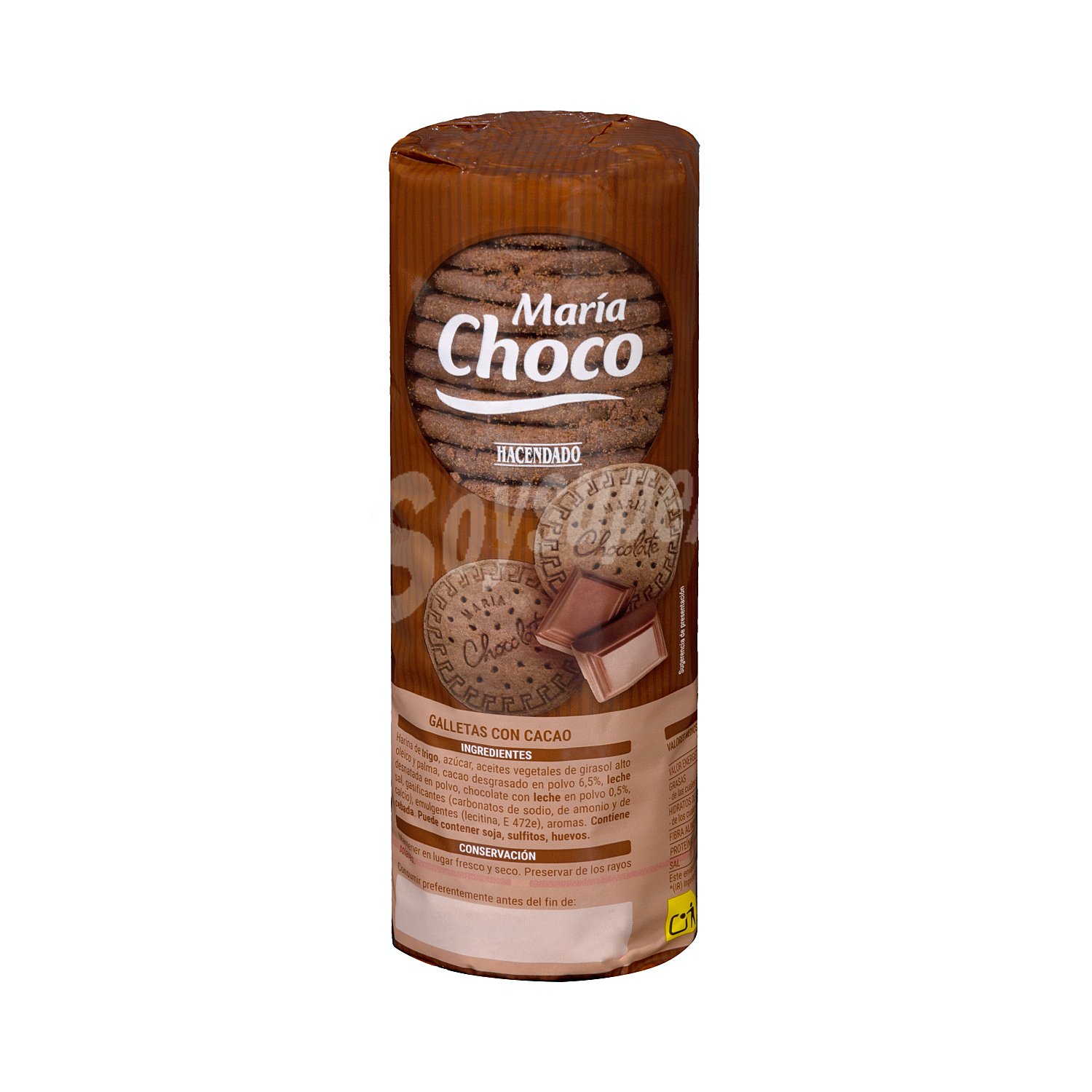 Galleta maria chocolate (con cacao)