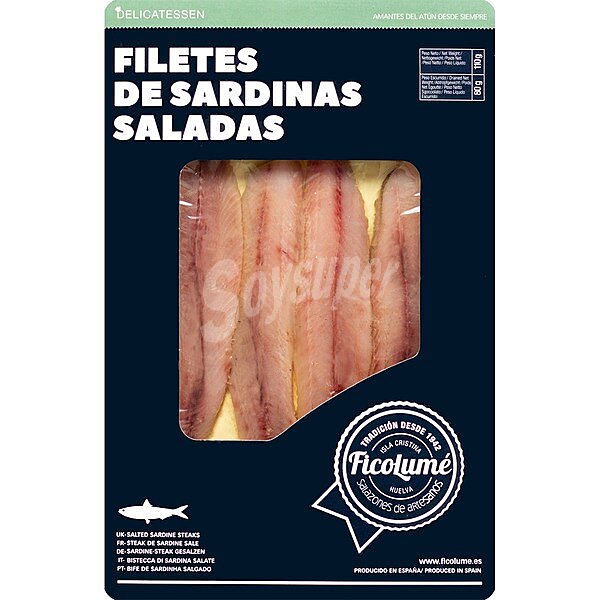 filetes de sardinas saladas