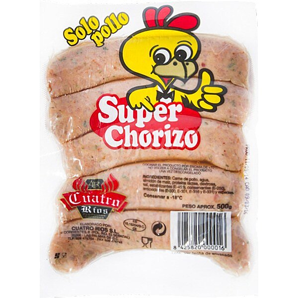 Súper chorizo parrillero de pollo