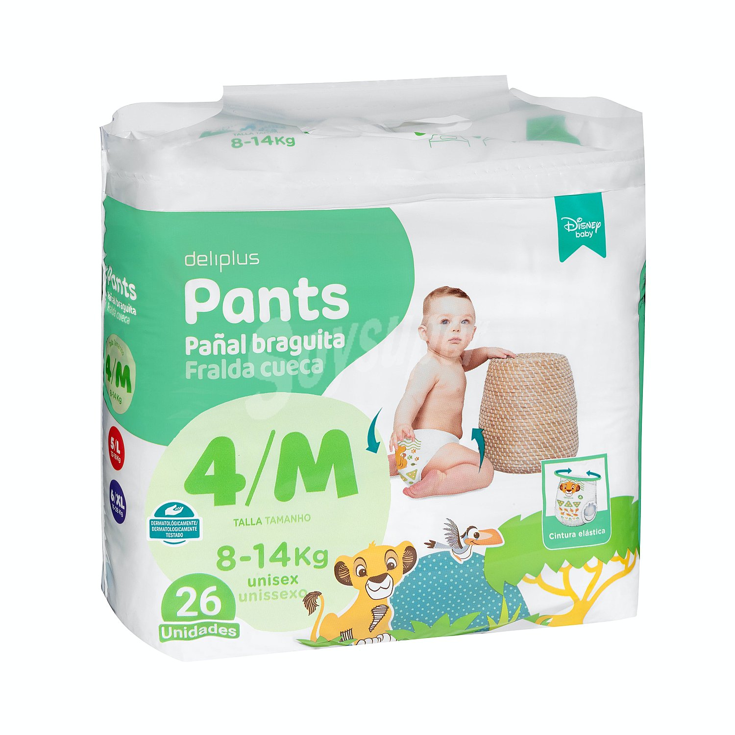 Pañal braguita 8 a 14 kg talla M