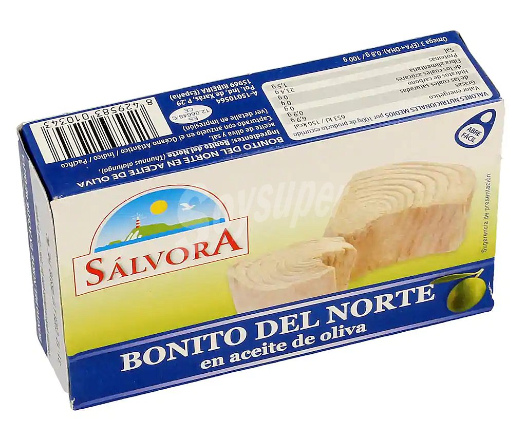 Sálvora Bonito del Norte en aceite de oliva sálvora