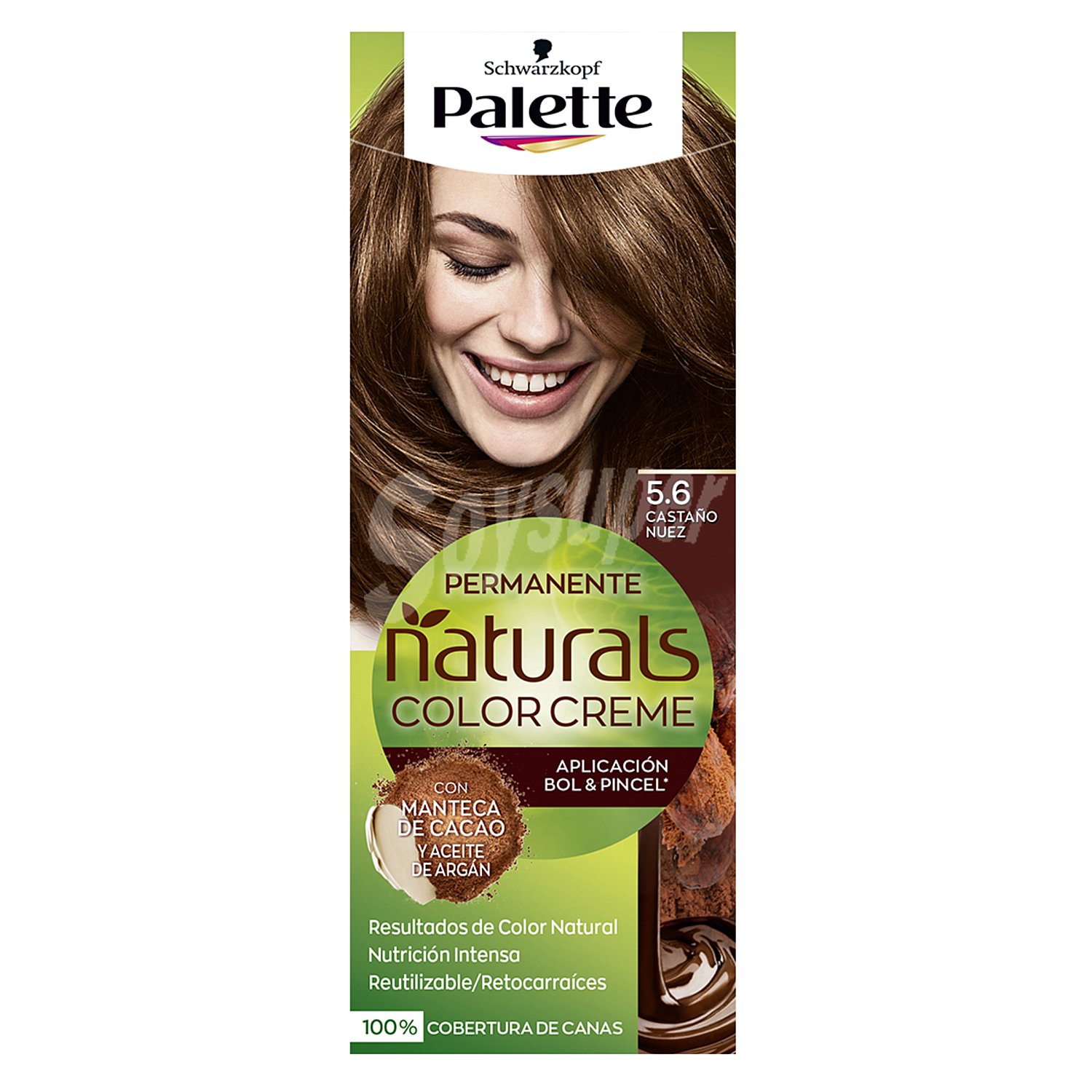 Naturals creme tinte Castaño Nuez Nº 5.6 caja 1 ud